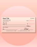 ABUNDANCE Blank Check | STICKER