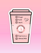 Blush Pink Coffee | STICKER