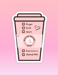 Blush Pink Coffee | STICKER