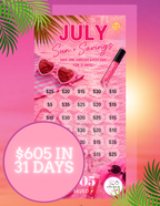 July Savings Challenge 👙☀️ | Instant Download