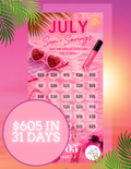 July Savings Challenge 👙☀️ | Instant Download