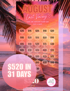 August Savings Challenge 🌇🌺 | Instant Download