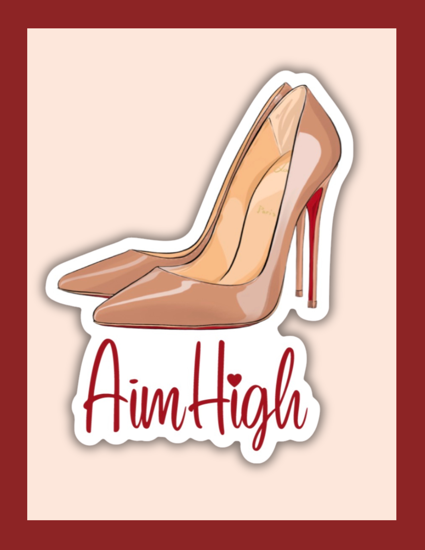 Aim High Stiletto | STICKER