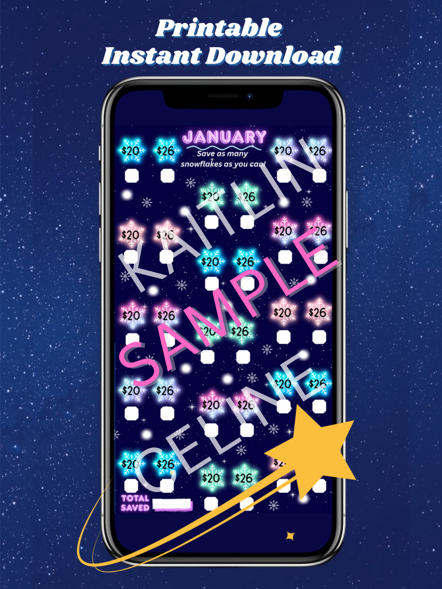 January Savings Challenge | Instant Download