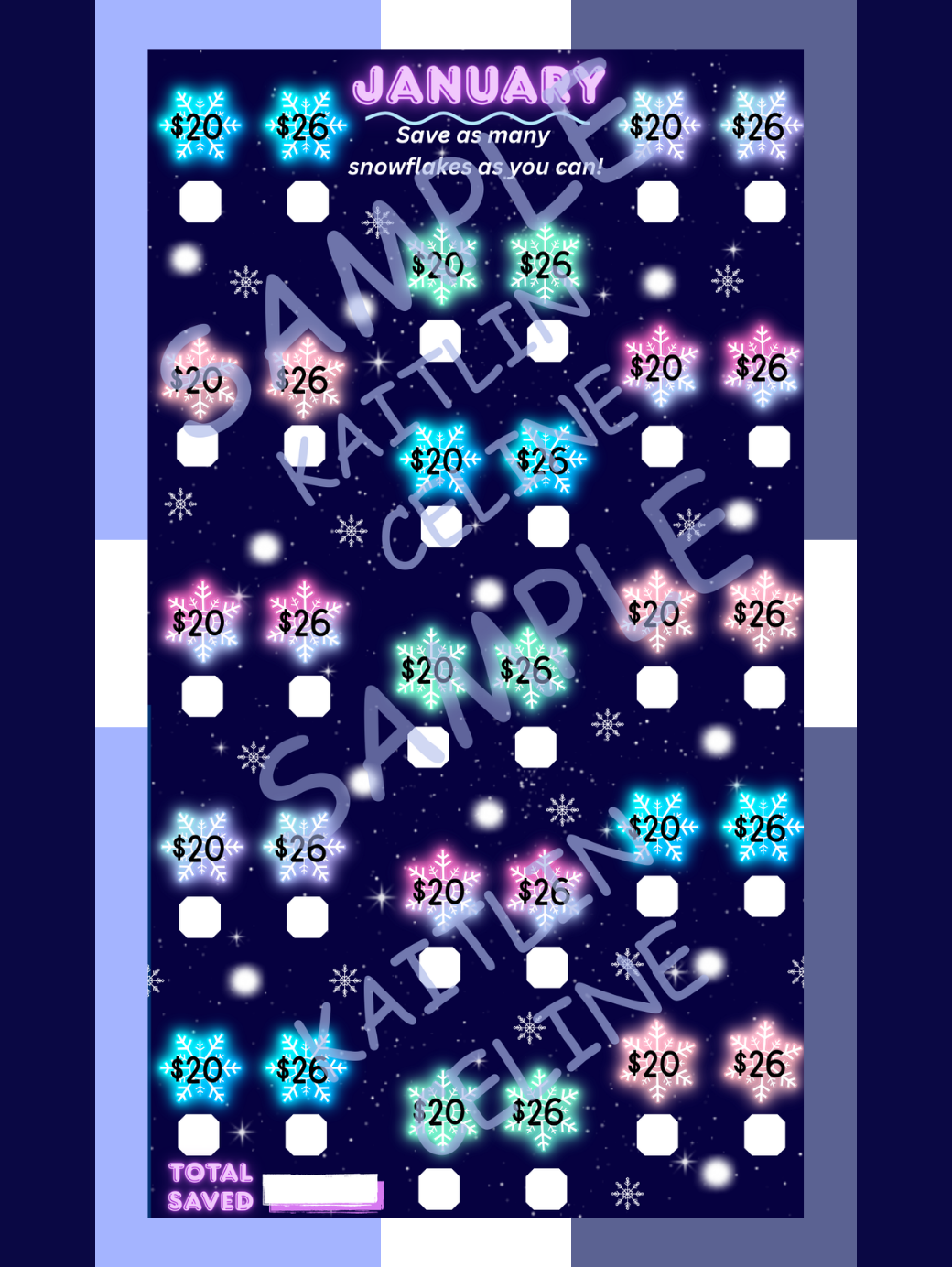 January Savings Challenge | Instant Download