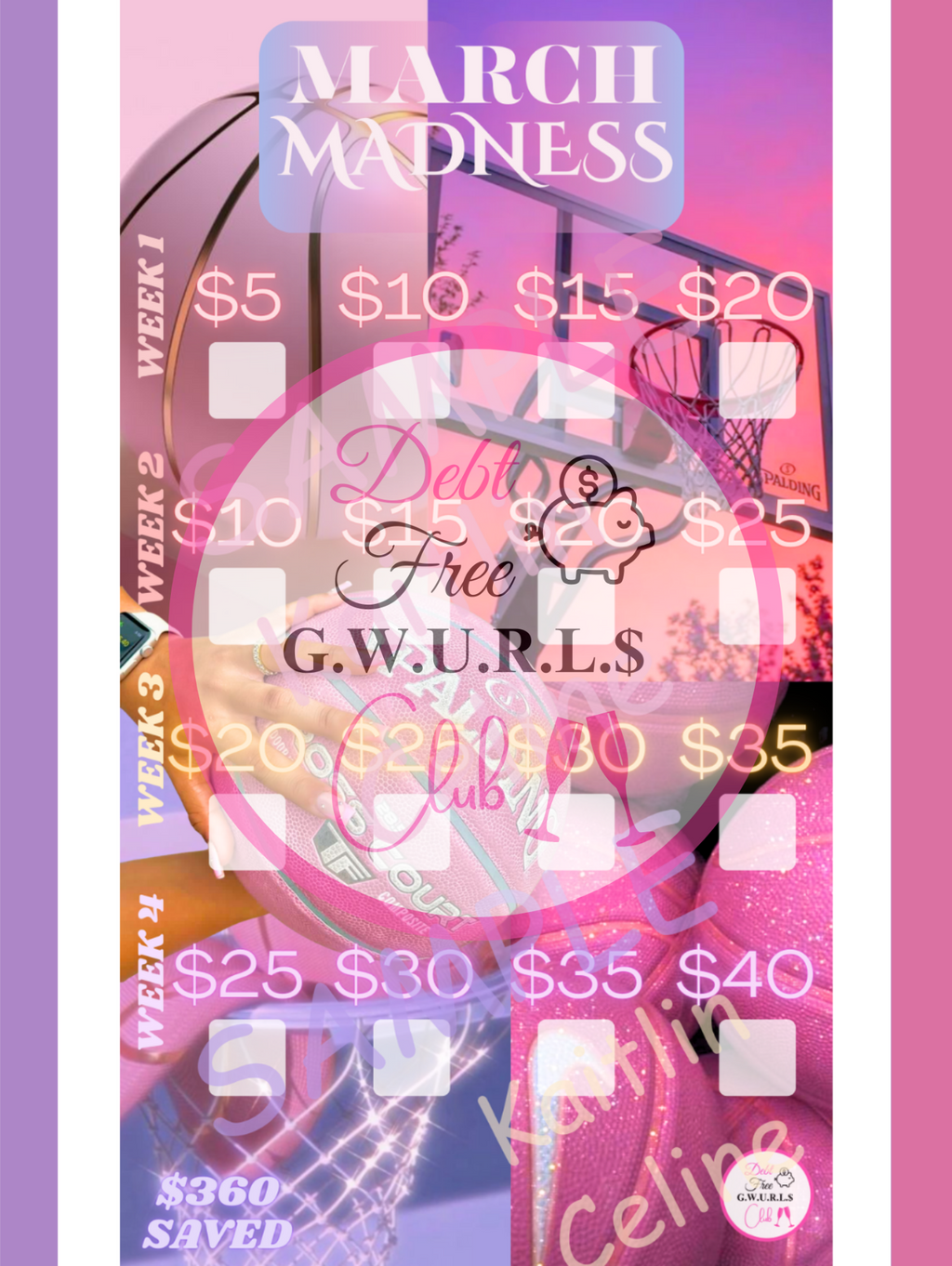 March Savings Challenge | Instant Download