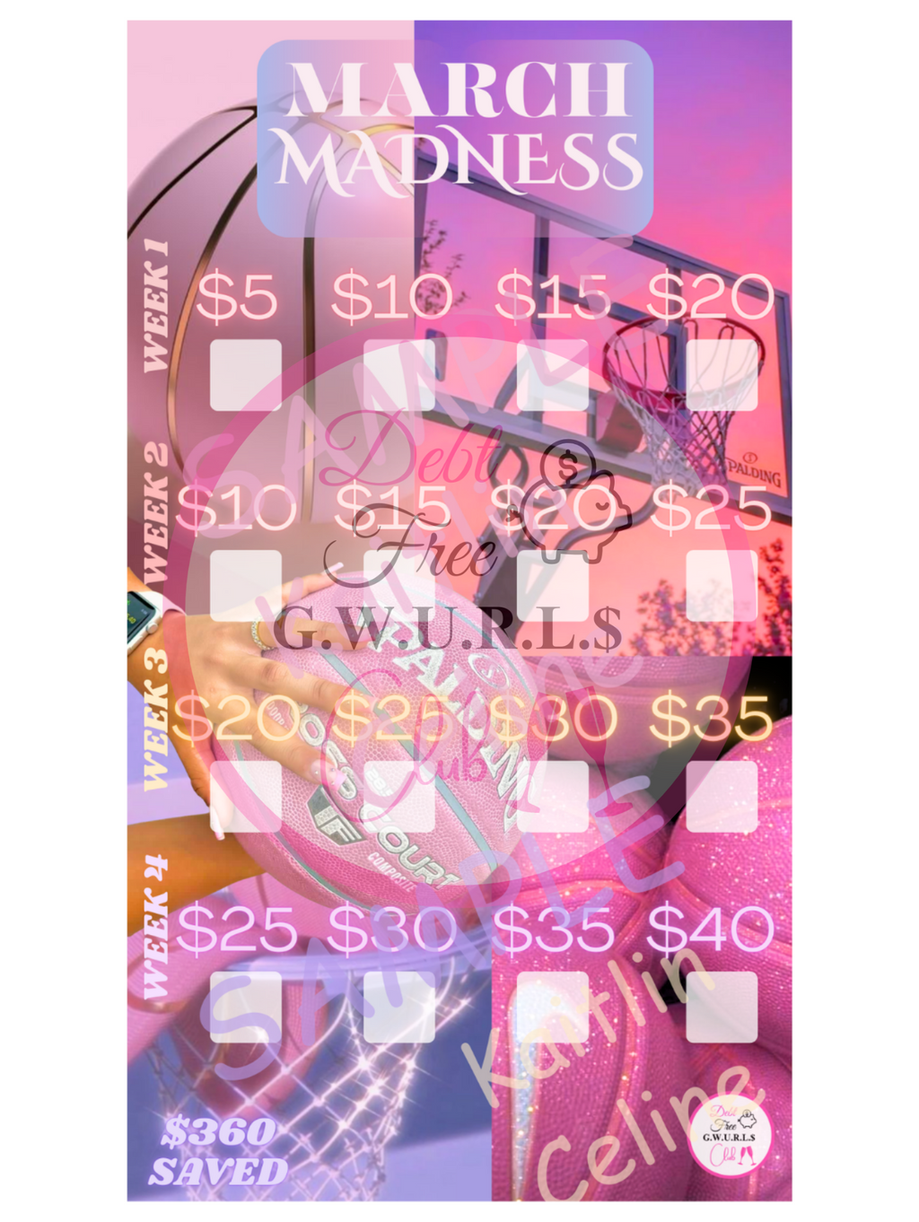 March Savings Challenge | Instant Download